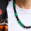 Onyx & Green Agate Necklace