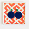 handmade womens navy circle drop earrings katie bartels